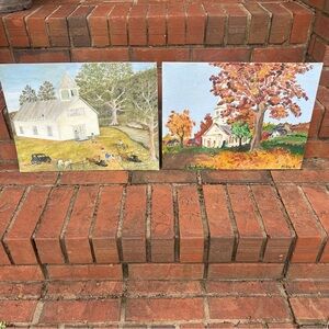 2 Signed PAINTING of Churches